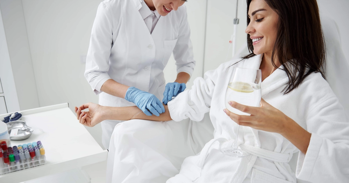 Women receiving IV Hydration Therapy in St. Peters, MO for improved wellness and energy.