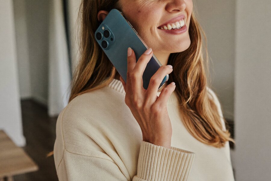 Patient calling her Direct Primary Care provider directly, illustrating easy phone and text access with DPC membership